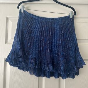 Banana Republic Navy Pleated Mini Skirt